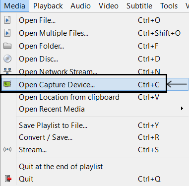 Open Capture Device Open Capture Device