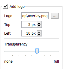 Add Logo to Video Overlay Logo Options