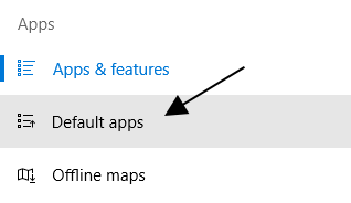 Default Apps Default Apps