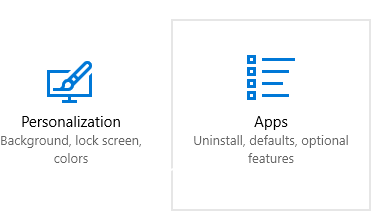 Apps in Settings Apps in Settings