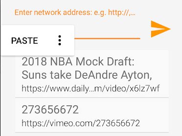 Paste Network Address