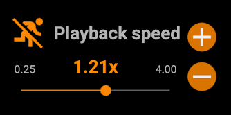Slider to Change Speed