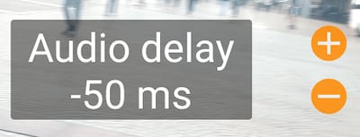 Audio Delay Options Audio Delay Options