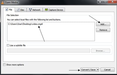 Converting Media in VLC