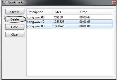 Deleting Bookmarks Deleting Bookmarks