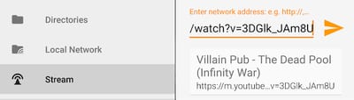 Streaming in VLC for Android