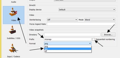 Configure the Details of Video Snapshots Video Snapshots Options