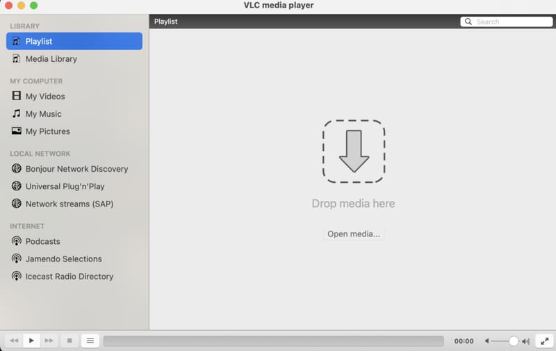 VLC for Mac Running