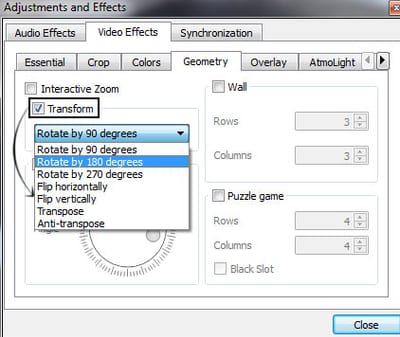 vlc-video-transform