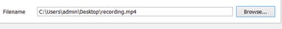 Selecting the File Destination File Destination Stream