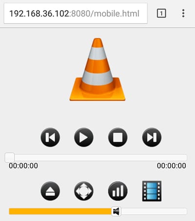 VLC Mobile Web Interface VLC Mobile Web Interface