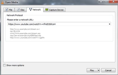 Play YouTube Videos in VLC Media Player