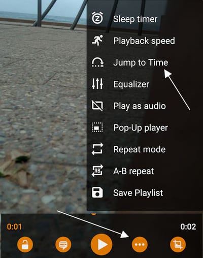Jump to Time in VLC Jump to Time