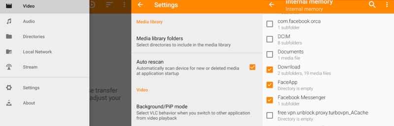 Browse, Choose and Scan Media in VLC