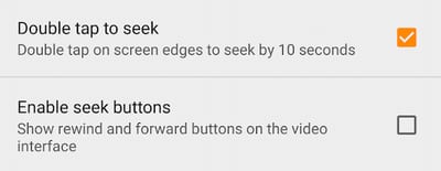 Seek Options Seek Options