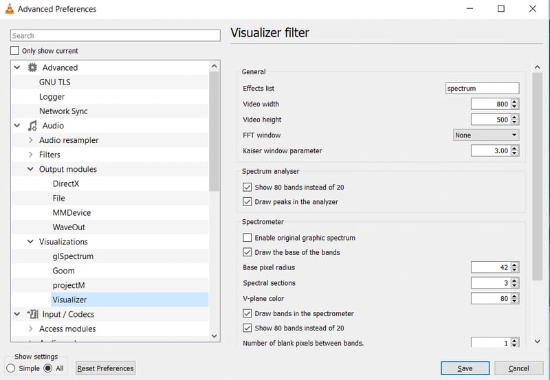 Advanced Audio Preferences in VLC