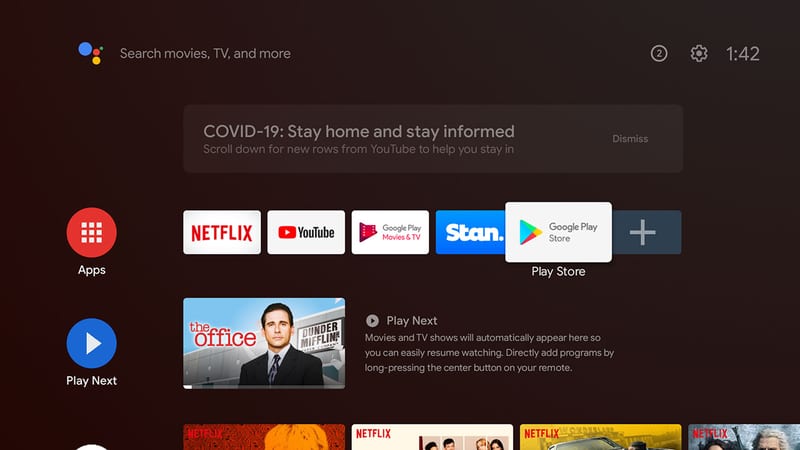 Google Play Store Android TV
