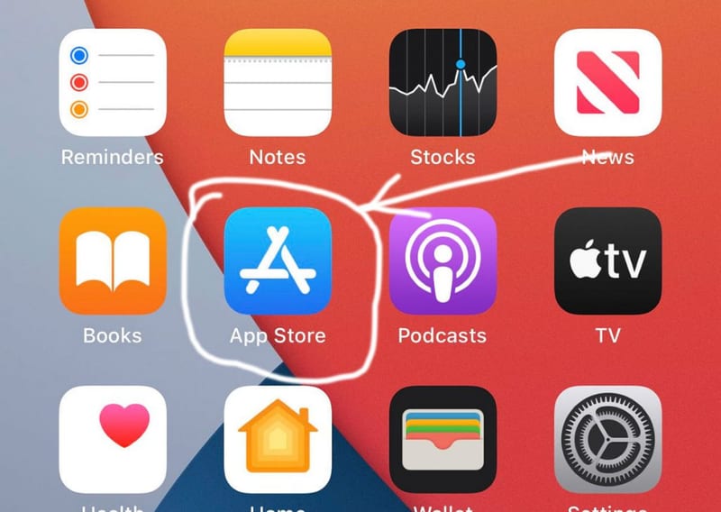 Access the App Store Access App Store