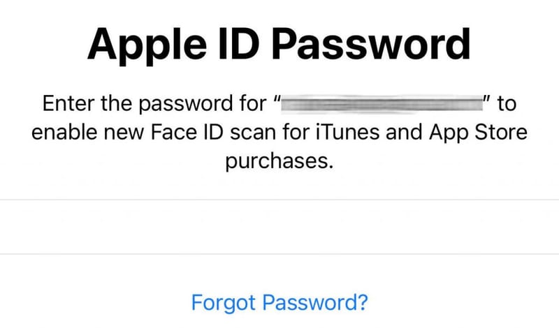 Enter your Apple ID Password Apple ID Password