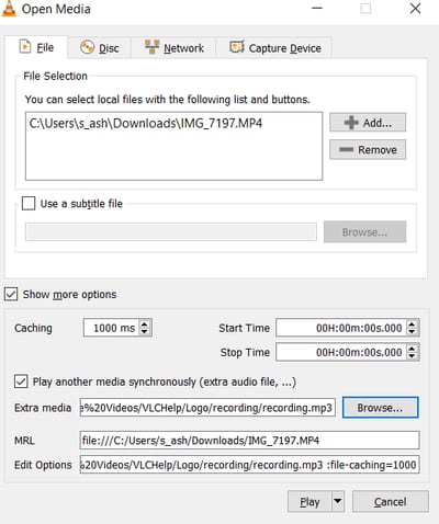 Opening Second Media on VLC